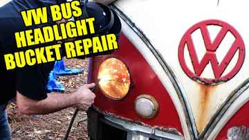 Headlight Bucket Rust Repair - 1967 VW Bus - Gregory - 17