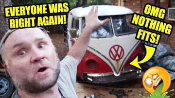 New Nose - Dry Fit Test - 1967 VW Bus - Gregory - 8