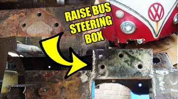 Howto Raise VW Bus Steering Box - 1967 VW Bus - Gregory - 9