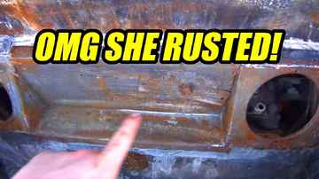 Rust Conversion - ROTTEN OLD 1956 Chop Top Oval VW Beetle - 57