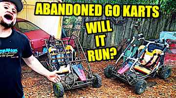 Abandoned Coleman KT196 Go Kart - Will it Run? - 01