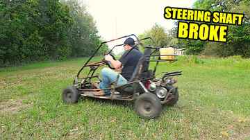 🚗💥 Busted Steering Shaft Repair - KT196 Go Kart - 14
