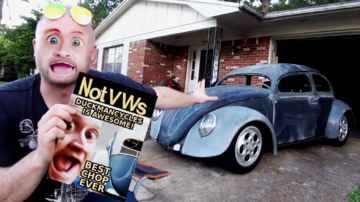 My Chop Top 1956 Oval VW Beetle On Cover of Magazine?  No!  BUT SORTA!