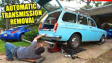 🔧🚗VW Type 3 Automatic Transmission and Engine Removal💥🔥