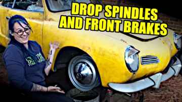 1971 VW Karmann Ghia - Disc Brake and Drop Spindle Upgrade - Part 5