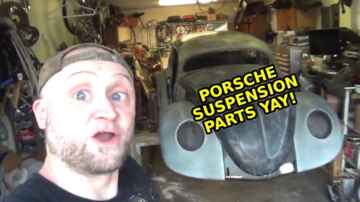 Porsche Suspension 1 - ROTTEN OLD 1956 Chop Top Oval VW Beetle - 23