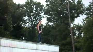 Jumping off the roof
