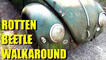 ROTTEN OLD 1956 Oval VW Beetle