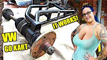 IT WORKS! 🔧💥Making VW Beetle Axles fit in Go Kart