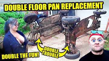 Double VW Floor Pans Replacement in Under 45 Minutes!  - 04