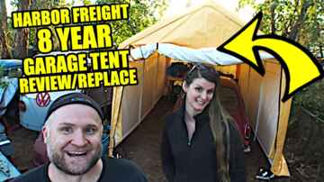 Harbor Freight Garage Tent Review / Hurricane Destruction Flashback