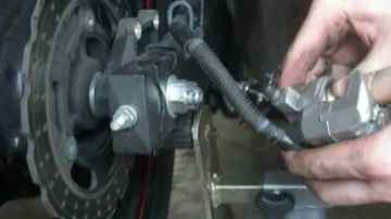 Howto: Replace Motorcycle Rear Brake Pads in 10 mins ('09 Ninja 250)