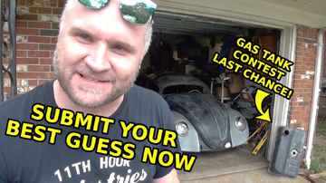Gas Tank Contest Reminder!  - ROTTEN OLD 1956 Chop Top Oval VW Beetle
