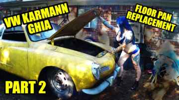 1971 VW Karmann Ghia - Floor Pan Replacement With Body On - Part 2