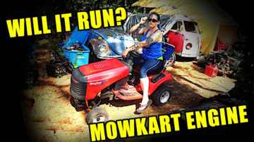 Mowkart Engine From Abandoned Lawnmower - WILL IT RUN? 01