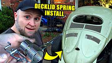 Howto Install Decklid Spring - 1956 VW BEETLE - 162