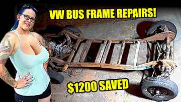 Welding and Fabricating Repairs - 1967 VW Bus Frame Restore - 02