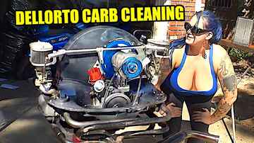 🔧Dell'Orto FRD34b Carb Cleaning💥  -  1956 Chop Top VW Beetle - 176