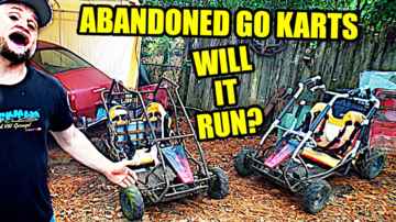 Abandoned Coleman KT196 Go Kart - Will it Run? - 01