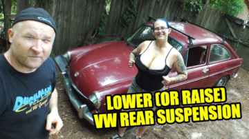 Raise Or Lower VW Torsion Bar Rear Suspension - IRS UPGRADE PART 4