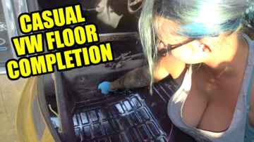 1971 VW Karmann Ghia - Floor Pan Replacement With Body On - Part 4